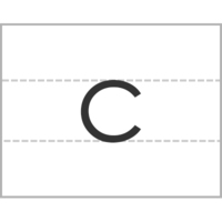 拼音字母c
